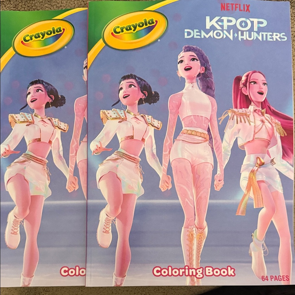 Crayola K-Pop Demon Hunters 2 Coloring Books
